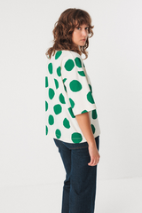 T-Shirt Camiseta Lariz-gots Dots Green