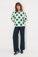 T-Shirt Camiseta Lariz-gots Dots Green