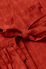 Kleid Cuadrito Amapola Orangered