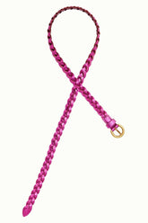 Gürtel Shiny Braided Belt Violet Pink
