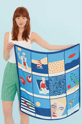 Sommer-Schal Adieu Tristesse Scarf Blau