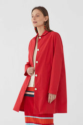 Jacke Basic Colour Trench Rot