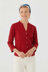Bambula Mao Neck Shirt Rot