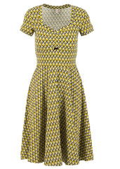 BLUTSGESCHWISTER Heart On Fire Robe Tiki Gold