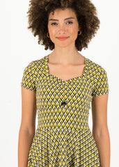 BLUTSGESCHWISTER Heart On Fire Robe Tiki Gold