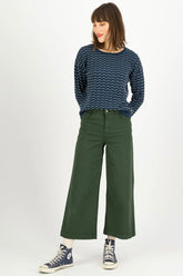 Maxi-Hose High Waist Culotte Leafy Green