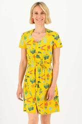 Midi-Kleid Fairy In The Garden Dress mit Let Love Grow Muster von Blutsgeschwister Bild 1