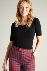 Sarah Top Ecovero light Black