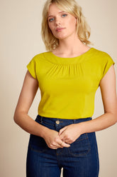 Shirley Top Ecovero Light Spring Yellow
