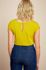 Shirley Top Ecovero Light Spring Yellow