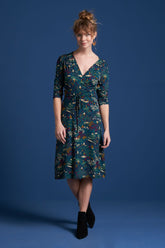 Cecil Dress Manzai Autumn Blue von King Louie