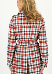Spy Of Love Trenchcoat April Check von Blutsgeschwister