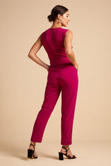 Dora Jumpsuit Woven Crepe sparkling fuchsia von King Louie