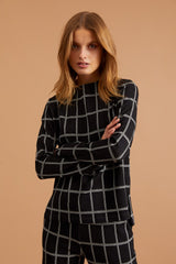 Langarmshirt mit Stehkragen von Lanius