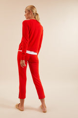 Kurze Strickjacke melon von Lanius