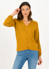 Logo Romance Blouse Faded Brown von Blutsgeschwister