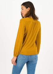 Logo Romance Blouse Faded Brown von Blutsgeschwister