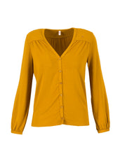 Logo Romance Blouse Faded Brown von Blutsgeschwister