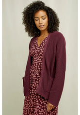 Rowena Strickjacke Burgundy People Tree