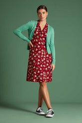 Strickjacke V-Ausschnitt Cocoon Opal Grün von King Louie Bild 1