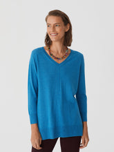 V-neck Basic Sweater Medium Blue Nice Things