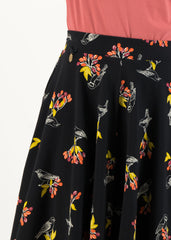 Wooden Heart Circlar Skirt Berrie Birds von Blutsgeschwister