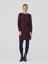 Zodiac Print Pleated Short Dress Navy von Nice Things