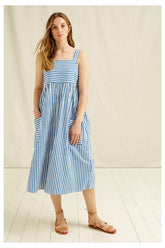 Luella Stripe Dress Blue
