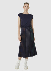 Paana Vertical Stripes Evening Blue von Armed Angels