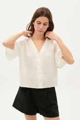 Hemp Libelula Bluse Snow White