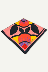 Foulard Flower Raspberry Pink
