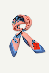 Foulard Cute Tigers Raspberry Pink