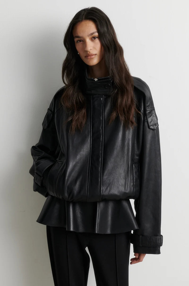 Jacke Aluka Leather Black