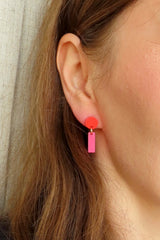 Ohrschmuck Mini Sticks Red-Pink