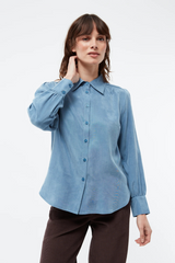 Bluse Kasia Cloudy Blue Tencel