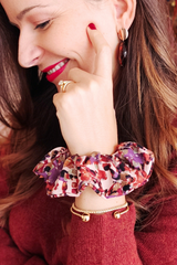 Scrunchie CHOUCHOU MIA - Rusty Terracota Arty Print