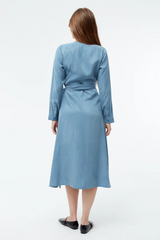 Kleid Virginia Cloudy Blue Tencel