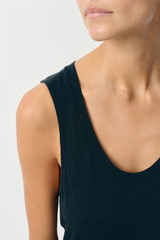 Top Debardeur Droit Navy