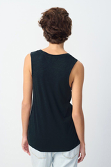 Top Debardeur Droit Navy