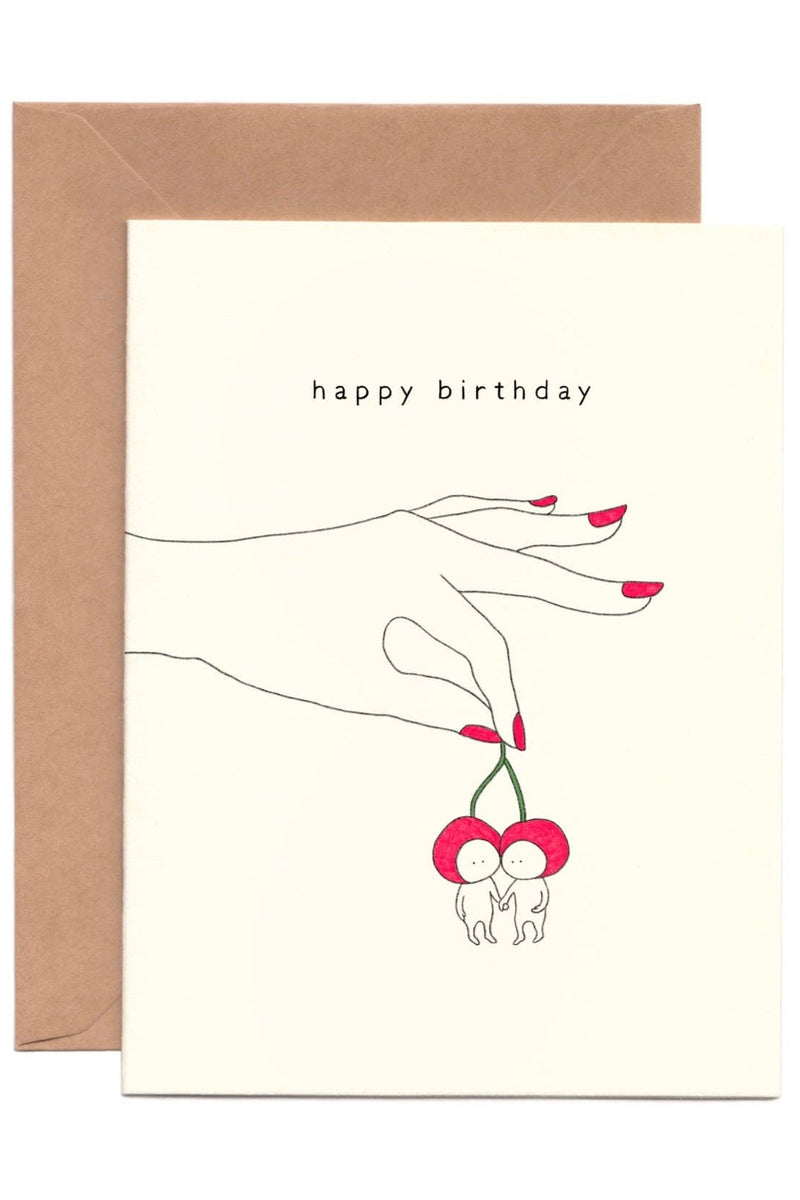 Karte "Happy Birthday Cherry Soulmates"