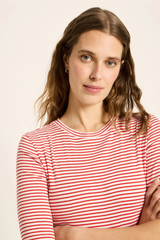 Halbarmshirt Gots Lava Red Creme