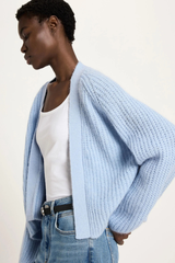 Chunky Strickjacke Sea