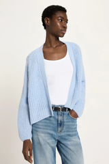 Chunky Strickjacke Sea