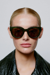 Sonnenbrille Lilly Green Marble Transparent