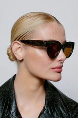 Sonnenbrille Lilly Green Marble Transparent