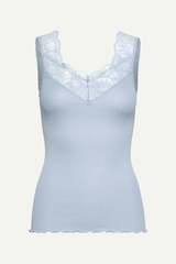Top RWBeatha Silk SL Lace nantucket blue