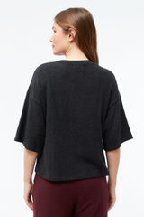 Kurzarm Pullover GBSelma Dark Grey