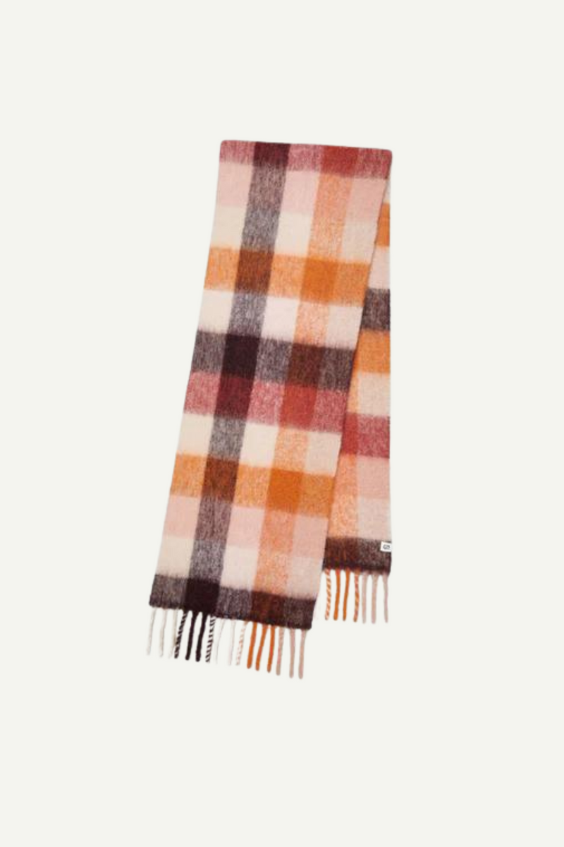 Schal Check Anilopa Scarf Pink Peacoc