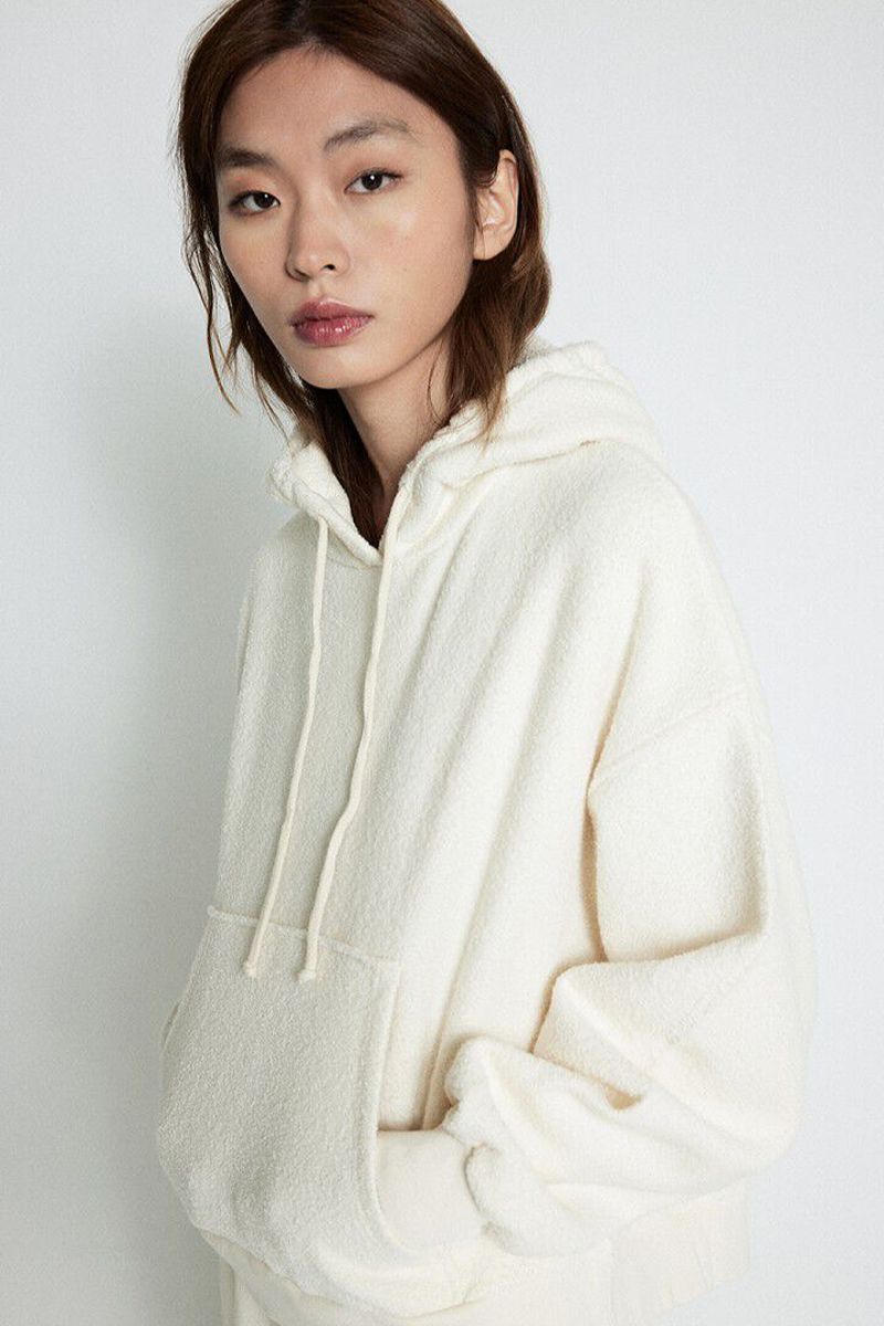 Kapuzenpullover Bobypark Ecru