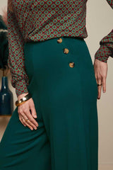 Hose Pia Culotte Milano Uni Pine Green